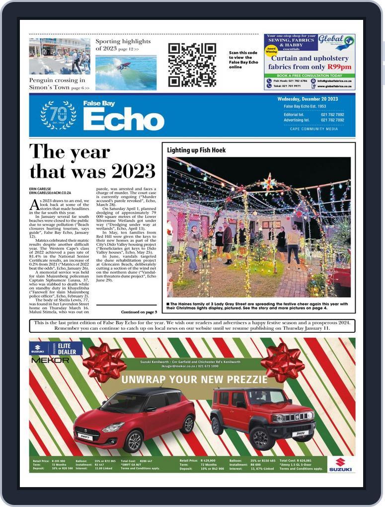 False Bay Echo (Digital) Subscription