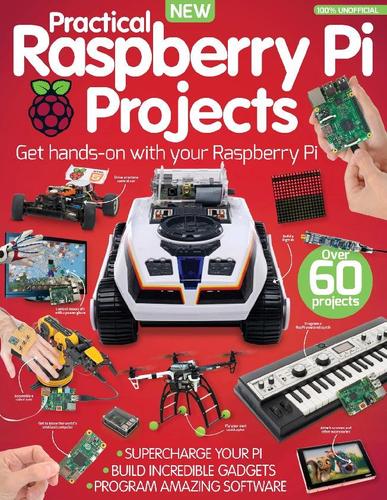Practical Raspberry Pi Projects August 1st, 2016 Digital Back Issue Cover
