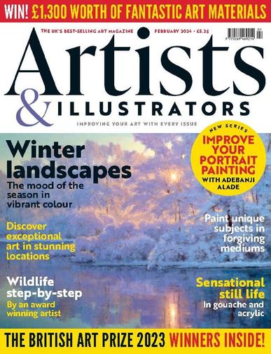 Artists & Illustrators February 1st, 2024 Digital Back Issue Cover
