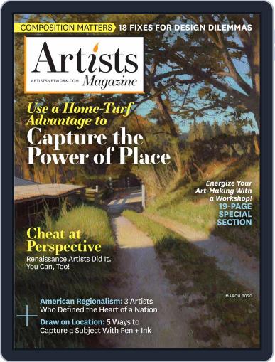 The Artist's March 1st, 2020 Digital Back Issue Cover
