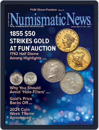 Numismatic News January 2nd, 2024 Digital Back Issue Cover