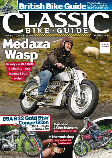 Classic Bike Guide January 1st, 2024 Digital Back Issue Cover