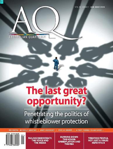 AQ: Australian Quarterly January 1st, 2024 Digital Back Issue Cover