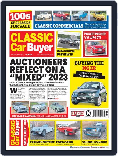 Classic Car Buyer January 3rd, 2024 Digital Back Issue Cover