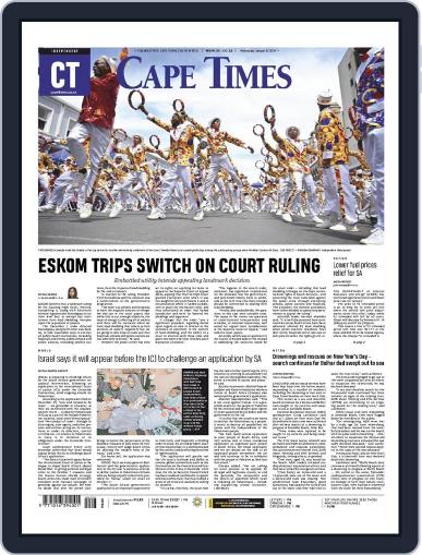 Cape Times January 3rd, 2024 Digital Back Issue Cover