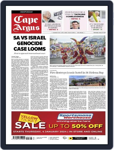 Cape Argus January 3rd, 2024 Digital Back Issue Cover