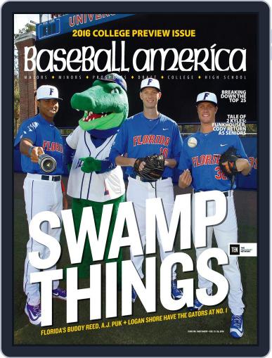 Baseball America February 12th, 2016 Digital Back Issue Cover