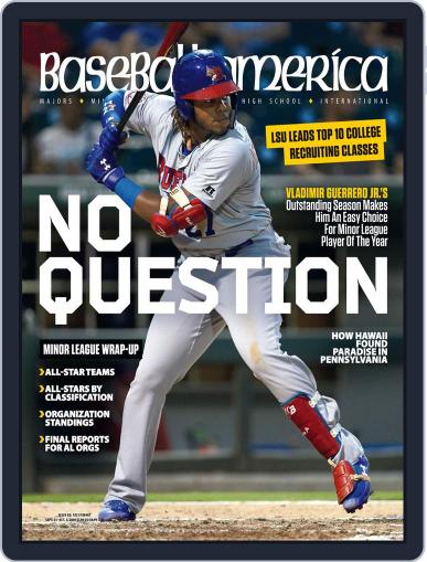 Baseball America September 21st, 2018 Digital Back Issue Cover