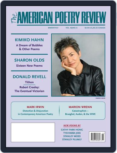 The American Poetry Review November 1st, 2011 Digital Back Issue Cover