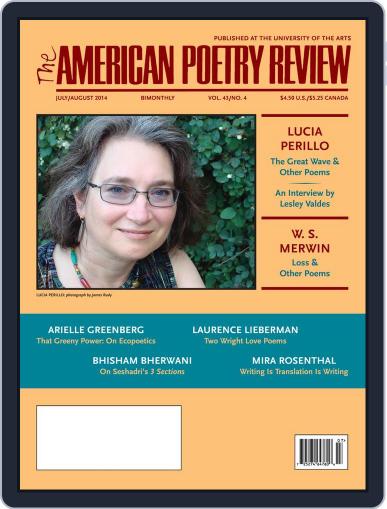 The American Poetry Review July 1st, 2014 Digital Back Issue Cover
