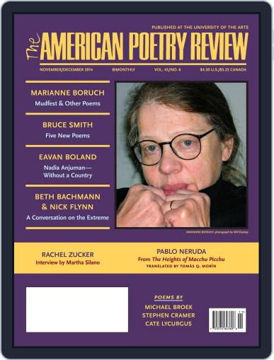 The American Poetry Review November 3rd, 2014 Digital Back Issue Cover