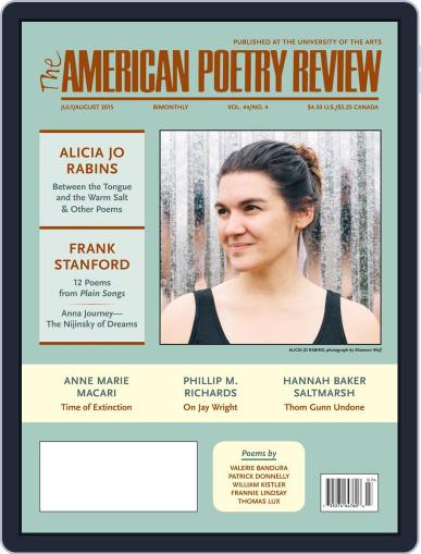 The American Poetry Review July 1st, 2015 Digital Back Issue Cover