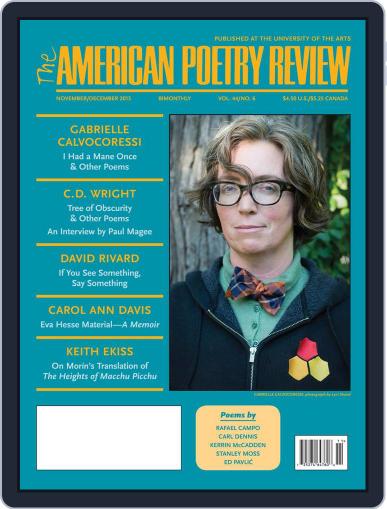 The American Poetry Review November 1st, 2015 Digital Back Issue Cover