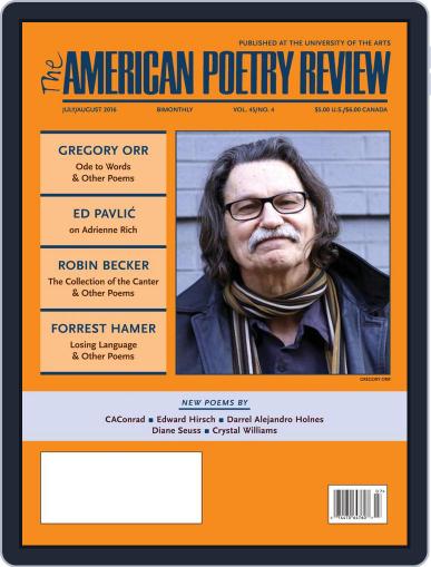 The American Poetry Review July 1st, 2016 Digital Back Issue Cover