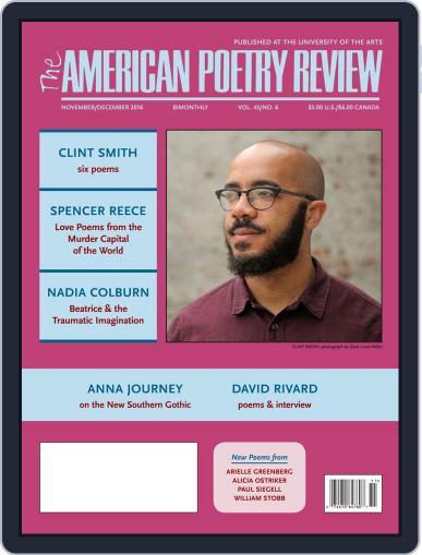 The American Poetry Review November 1st, 2016 Digital Back Issue Cover