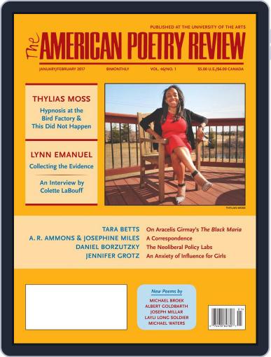 The American Poetry Review January 1st, 2017 Digital Back Issue Cover
