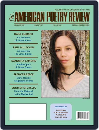 The American Poetry Review May 1st, 2017 Digital Back Issue Cover