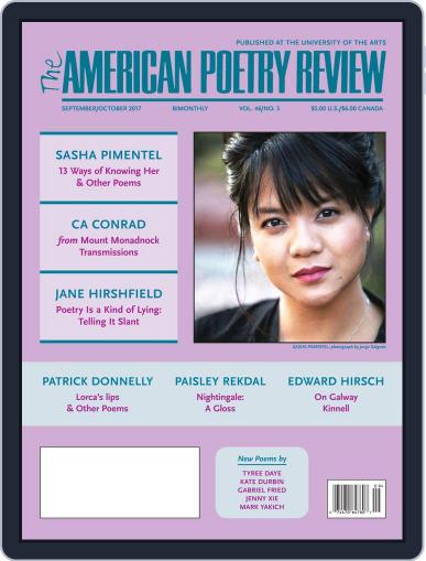 The American Poetry Review September 1st, 2017 Digital Back Issue Cover