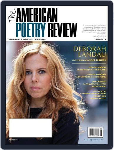 The American Poetry Review September 1st, 2018 Digital Back Issue Cover