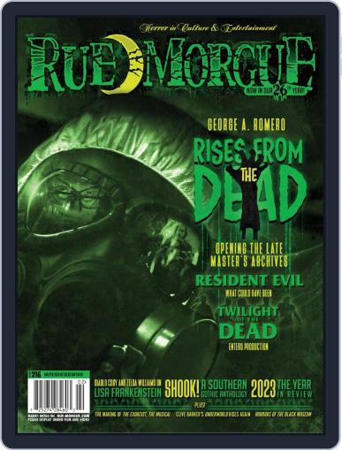 RUE MORGUE January 1st, 2024 Digital Back Issue Cover