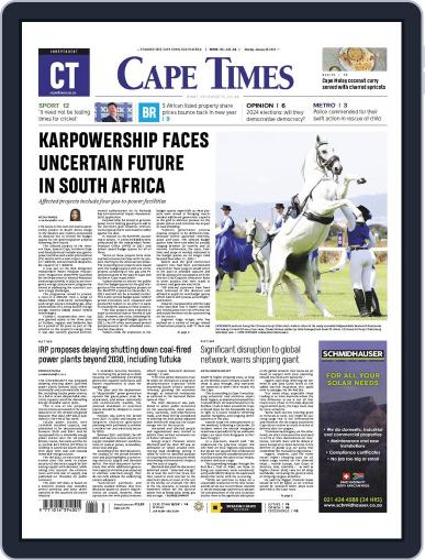 Cape Times January 8th, 2024 Digital Back Issue Cover