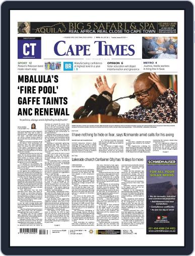 Cape Times January 9th, 2024 Digital Back Issue Cover