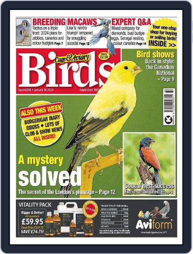 Cage & Aviary Birds January 10th, 2024 Digital Back Issue Cover