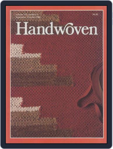 Handwoven September 1st, 1986 Digital Back Issue Cover