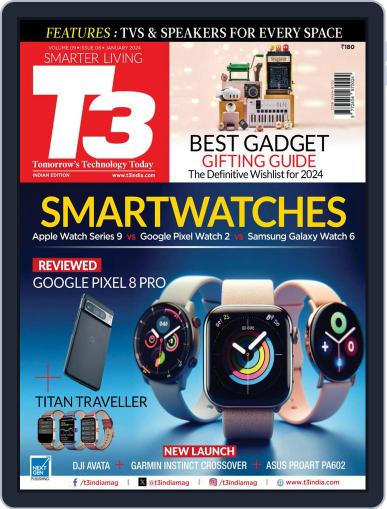T3 India January 1st, 2024 Digital Back Issue Cover