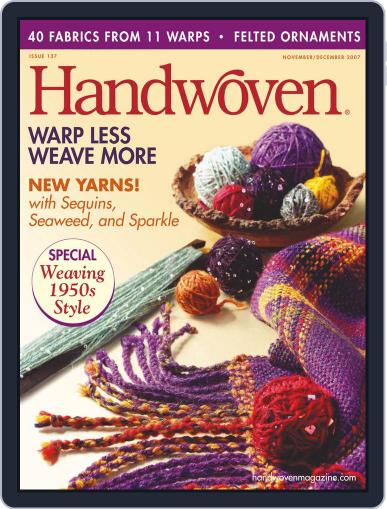 Handwoven November 1st, 2007 Digital Back Issue Cover