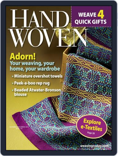Handwoven October 11th, 2012 Digital Back Issue Cover