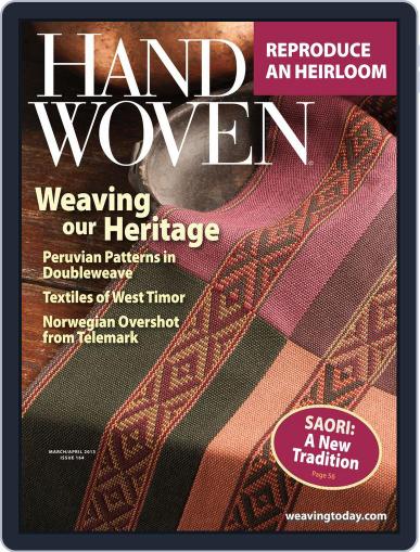 Handwoven March 20th, 2013 Digital Back Issue Cover