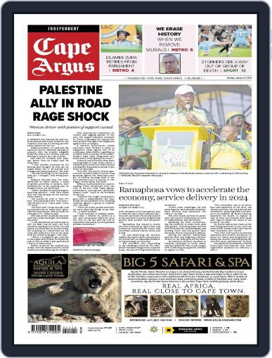 Cape Argus January 15th, 2024 Digital Back Issue Cover