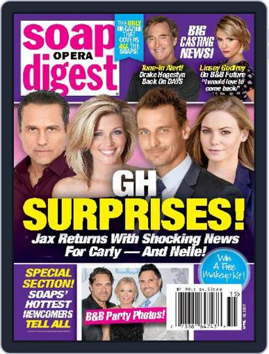 Soap Opera Digest April 10th, 2017 Digital Back Issue Cover