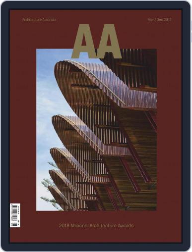 Architecture Australia November 1st, 2018 Digital Back Issue Cover