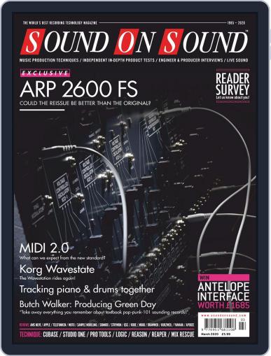 Sound On Sound UK March 1st, 2020 Digital Back Issue Cover