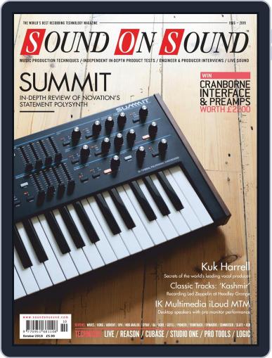 Sound On Sound UK October 1st, 2019 Digital Back Issue Cover
