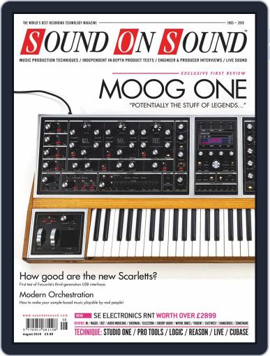 Sound On Sound UK August 1st, 2019 Digital Back Issue Cover