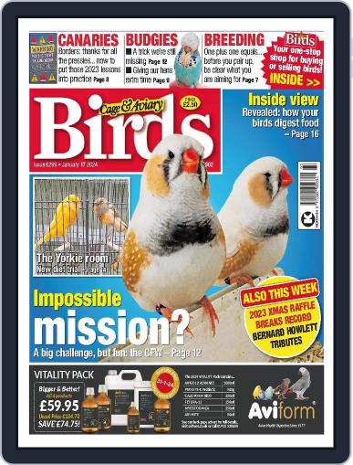 Cage & Aviary Birds January 17th, 2024 Digital Back Issue Cover