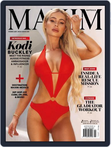 Maxim Australia February 1st, 2024 Digital Back Issue Cover