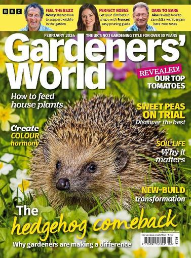 BBC Gardeners' World February 1st, 2024 Digital Back Issue Cover