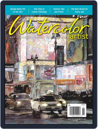 Watercolor Artist October 1st, 2015 Digital Back Issue Cover