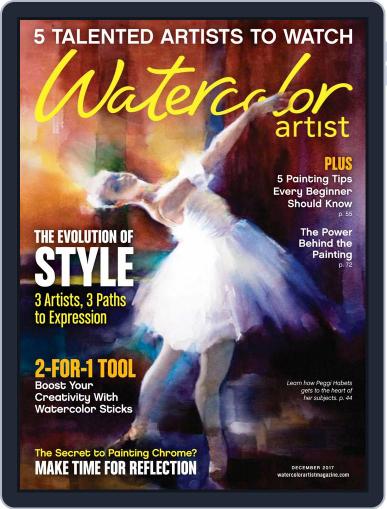 Watercolor Artist December 1st, 2017 Digital Back Issue Cover