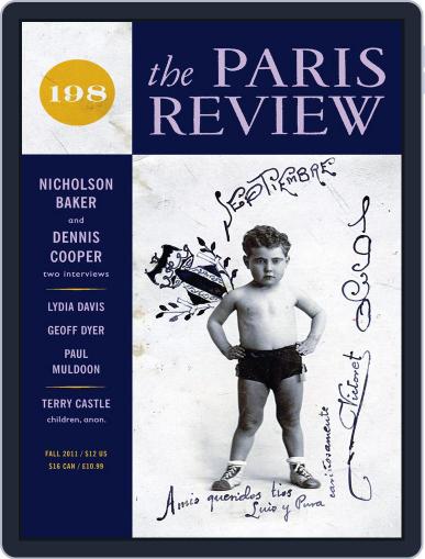 The Paris Review September 26th, 2011 Digital Back Issue Cover