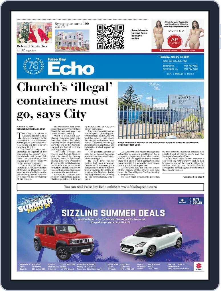 False Bay Echo (Digital) Subscription