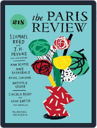 The Paris Review September 1st, 2016 Digital Back Issue Cover