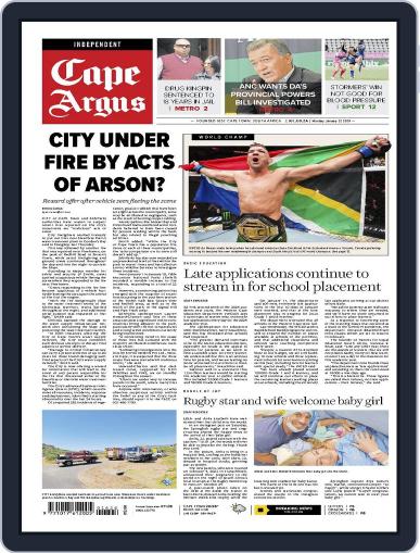 Cape Argus January 22nd, 2024 Digital Back Issue Cover