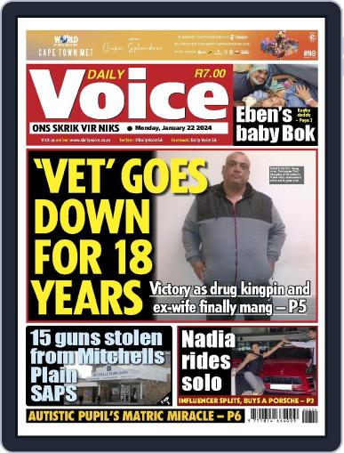 Daily Voice January 22nd, 2024 Digital Back Issue Cover