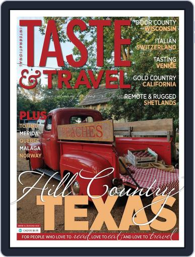 Taste and Travel International October 15th, 2018 Digital Back Issue Cover