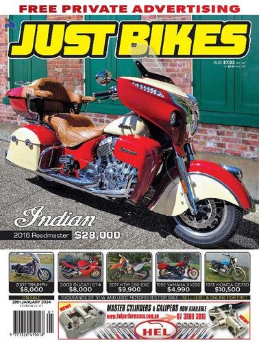 Just Bikes January 29th, 2024 Digital Back Issue Cover